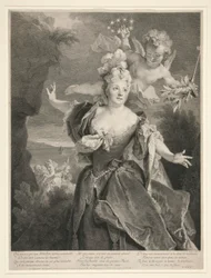 Porträt von Marie Anne de Chateauneuf (genannt Duclos)