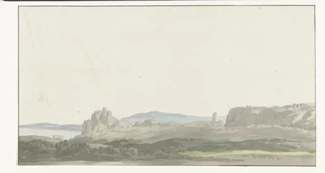 Ansicht eines Felsens bei der Bucht von Tarent in der Nähe von Gallipoli