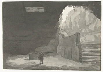 Grotte und Brunnen in der alten Stadt Manduria (Voyage en Italie, en Sicile et à Malte - 1778)