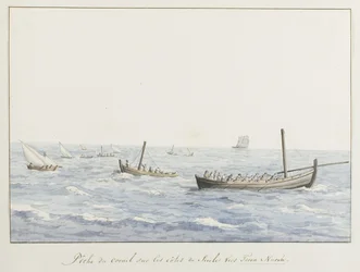 Koraalfischer vor der Küste von Sizilien bei Terra Nuova