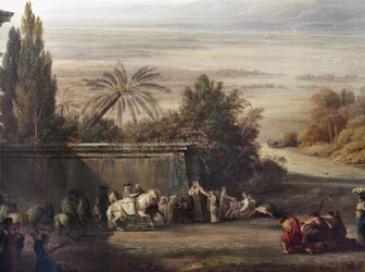 Pius VI. besucht die Pontinischen Sümpfe