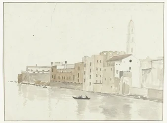 Stadtansicht in Bari aus einem Fenster der Herberge (Voyage en Italie, en Sicile et à Malte - 1778)