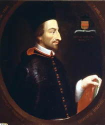 Porträt von Jansenius von F. Ipris 1659
