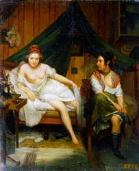 Zwei Mädchen, 19. Jahrhundert