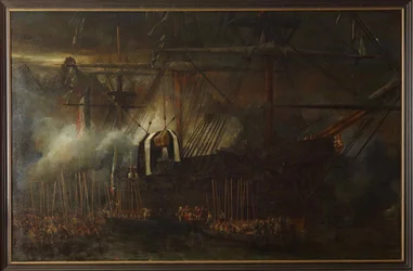 Überführung der Asche Napoleons an Bord der Fregatte La Belle Poule, 15. Oktober 1840, 1843