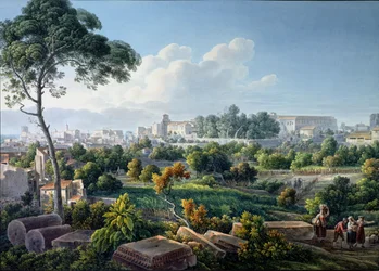 Ansicht des Esquilin, Rom, um 1800