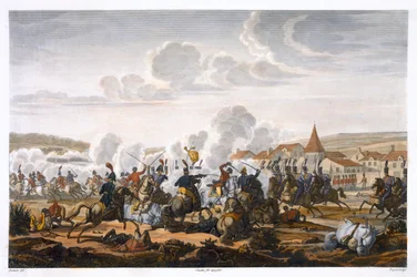 Der Tod von Prinz Ludwig von Preußen in der Schlacht bei Saalfeld, 10. Oktober 1806