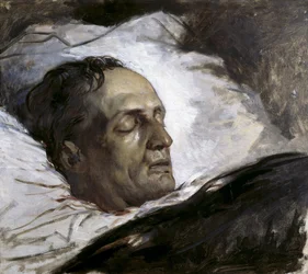 Kopf eines hingerichteten Mannes (Remy Bomal). 1870er-80er Jahre (Öl auf Leinwand)