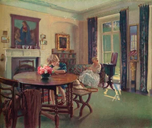 Ein Juni-Interieur, um 1923