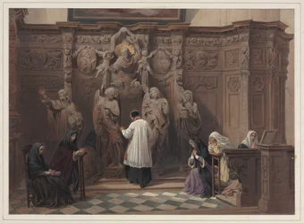 Beichtstuhl, Kirche St. Paul, Antwerpen
