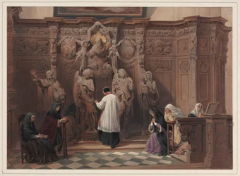 Beichtstuhl, Kirche St. Paul, Antwerpen
