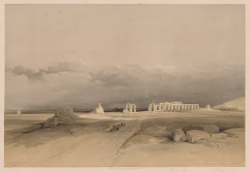Ägypten und Nubien: Band II - Nr. 8, Ruinen des Memnoniums, Theben, 1838
