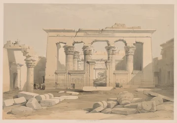 Ägypten und Nubien: Band I - Nr. 28, Portikus des Tempels von Kalabsha, 1838