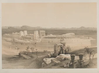 Ägypten und Nubien, Band I: Gesamtansicht der Insel Philae, Nubien, 1846