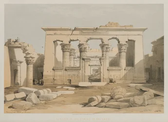 Ägypten und Nubien, Band I: Portikus des Tempels von Kalabsche, 1847