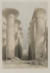 Ägypten und Nubien, Band I: Theben, Große Halle in Karnak