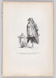 Dieser alte Hof hat anscheinend einen alten Falken... aus Szenen aus dem privaten und öffentlichen Leben, ca. 1837-47