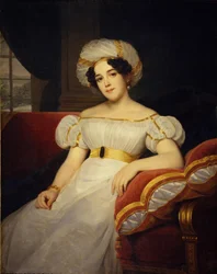 Porträt von Prinzessin Natalja Stepanowna Golizyna, geb. Gräfin Apraksina, 1824