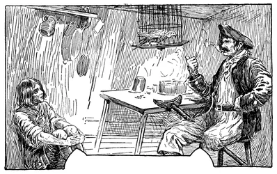 Illustration von Louis Rhead (1857-1926) für den Roman „Die Schatzinsel“ von Robert Louis Stevenson (1850-1894) 1915