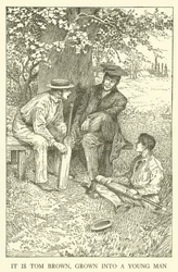 Illustration für Tom Browns Schulzeit (Gravur)
