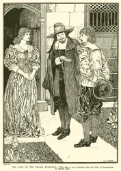 Das Tor des schönen Palastes (Gravur)