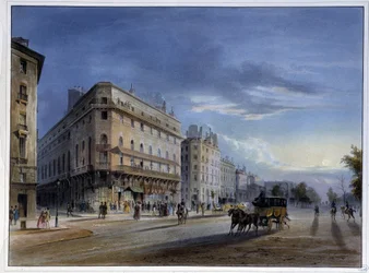 Boulevard des Italiens - in „Paris en 1837“ von Arnout