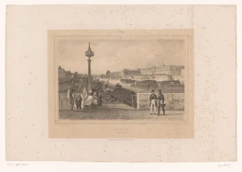 Ansicht des Palais du Louvre von der Pont Neuf