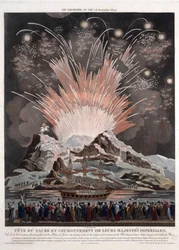 Feierlichkeiten bei der Krönung Napoleons - 1806 - 54,3 x 42,4 - Privatsammlung