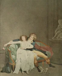 Der Streit der Rose, Gravur von J. Eymar