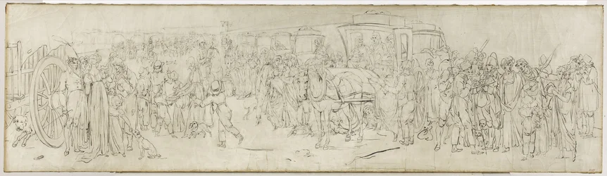Kuckucke am Quai des Tuileries, ca. 1805