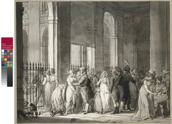 Die Arkaden am Palais Royal, ca. 1804