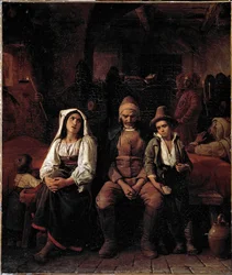 Beerdigung auf dem römischen Land