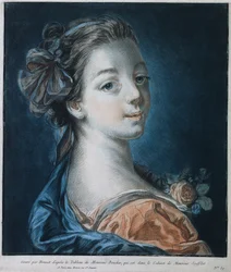 Kopf einer Frau (Mme. Deshayes?)