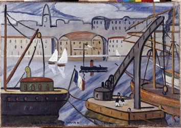 Blick auf den Hafen von Marseille