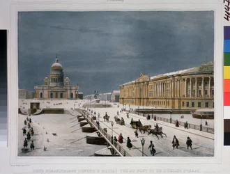 Die Isaakskathedrale und der Senatsplatz in St. Petersburg