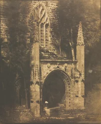 Brunnen von Notre-Dame in Saint-Brieuc, Bretagne, um 1853