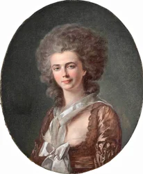 Luis-Roland Trinquesse Porträt einer Dame, Brustbild 1780