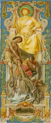 Fischerei (Studie für Panel, Altes Senatsbürogebäude)