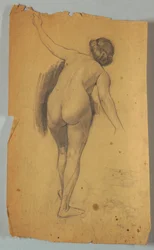 Studie einer nackten Figur
