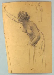 Studie einer nackten Figur