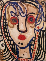 Frauenkopf von vorne