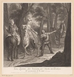Don Quichote lässt Sancho die Herzogin um Erlaubnis bitten, sie zu sehen