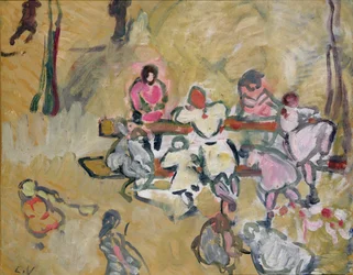 Kinder spielen in der Rue Caulaincourt, ca. 1907-14