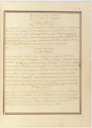 "Reflexionen über mein Interview mit Herrn le Duc de la Vauguyon", Autographenmanuskript, Januar 1767 bis Anfang 1769