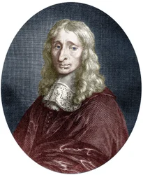 Francois Mansart (1598-1666), Architekt von König Ludwig XIII., kolorierter Stich