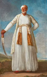 Porträt von Muhammad Dervish Khan, Botschafter am französischen Hof, gesandt von Tipu Sultan, 1788