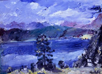Walchensee mit Lärche