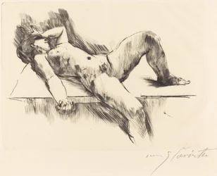Liegender weiblicher Akt III, 1913
