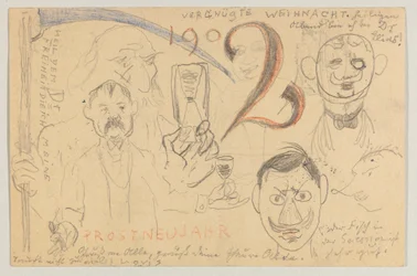 Lovis Corinth an Carl Strathmann: Postkarte, Poststempel 24. Dezember 1901