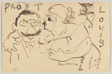 Lovis Corinth an Carl Strathmann: Postkarte, Poststempel 9. Dezember 1908